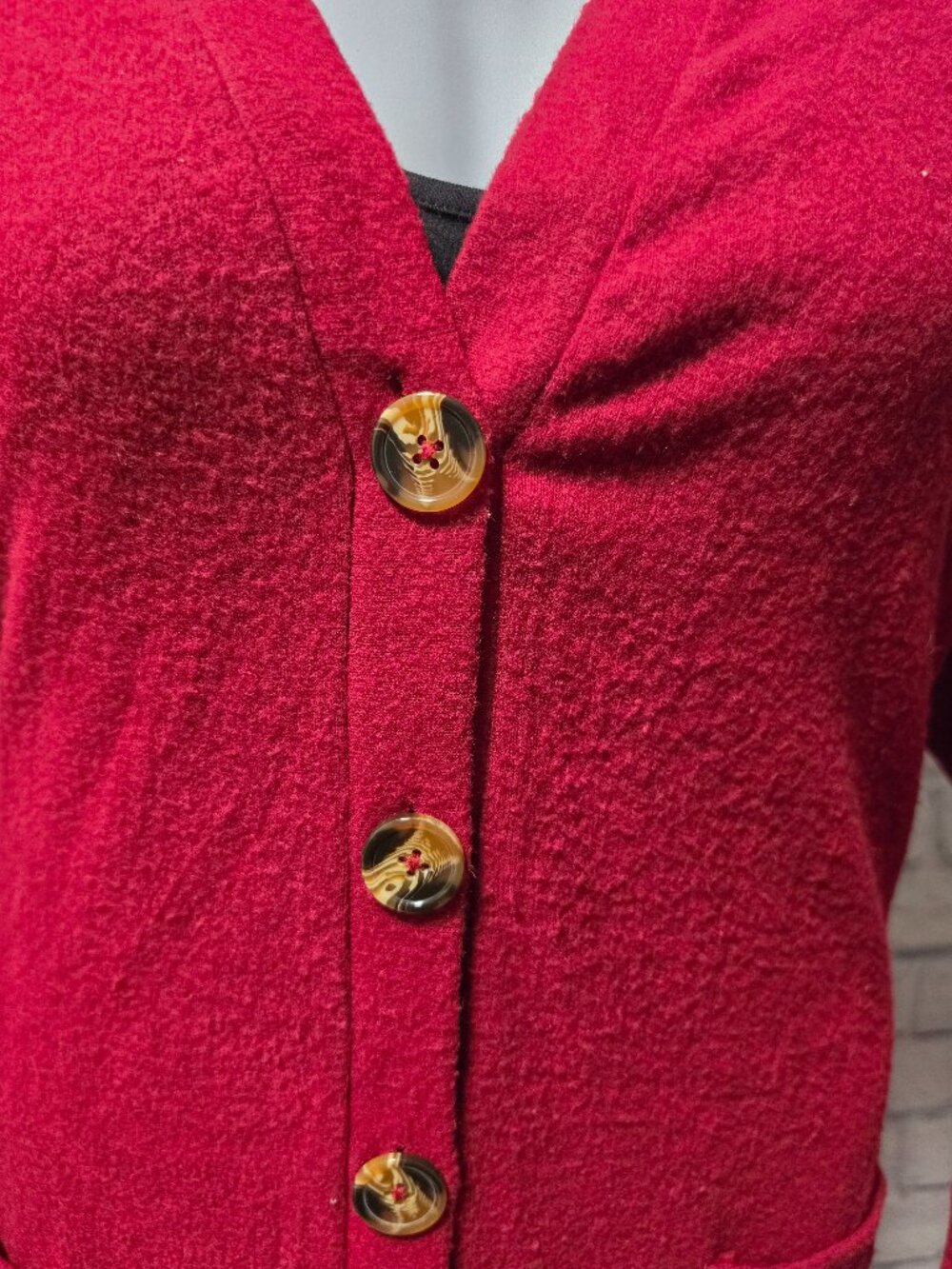 Long Line Button Front Cardigan/Duster - Picture 2 of 5